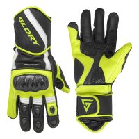 Glory EVO Tech 2 Leather Racing Gloves Front & Back