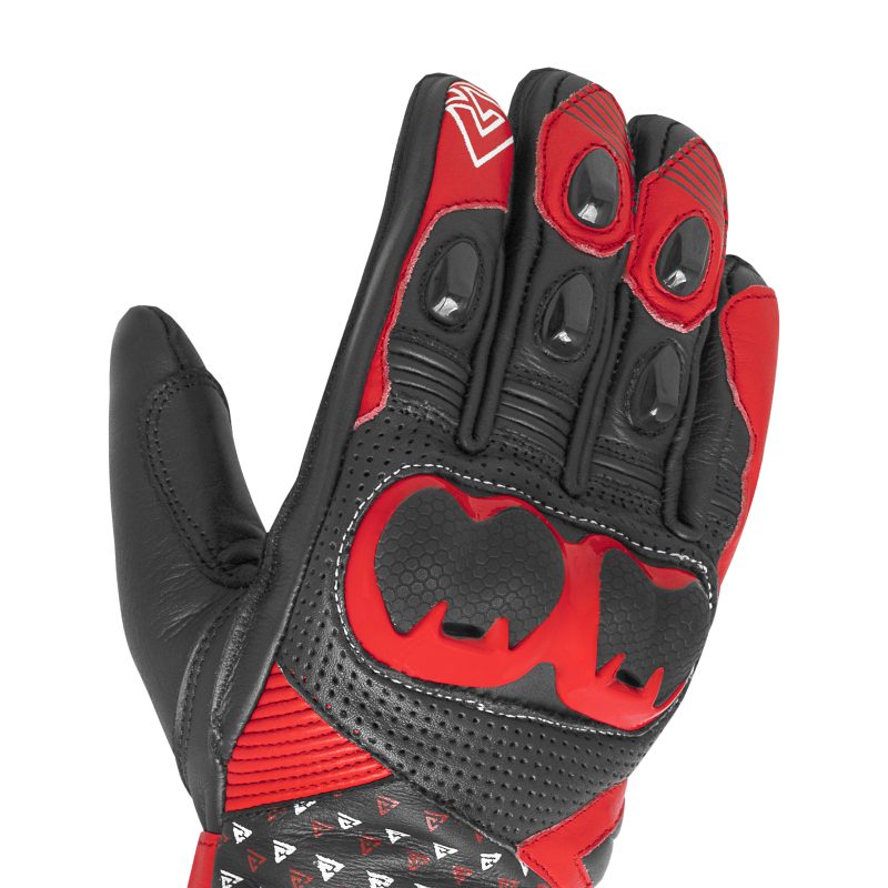 Glory Raptor X3 Motorbike Leather Gloves Back Top Glory Raptor X3 Motorbike Gloves Back Top