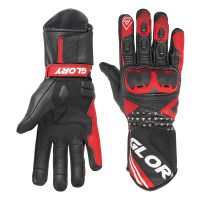 Glory Raptor X3 Motorbike Leather Gloves Front & Back