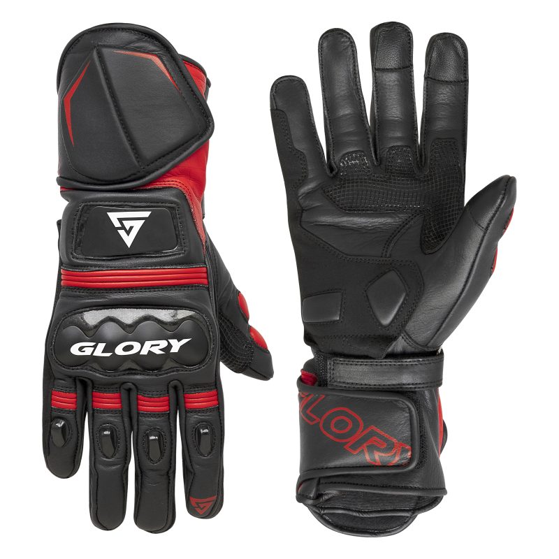 Glory Venom G4 Motorcycle Racing Gloves Back & Front