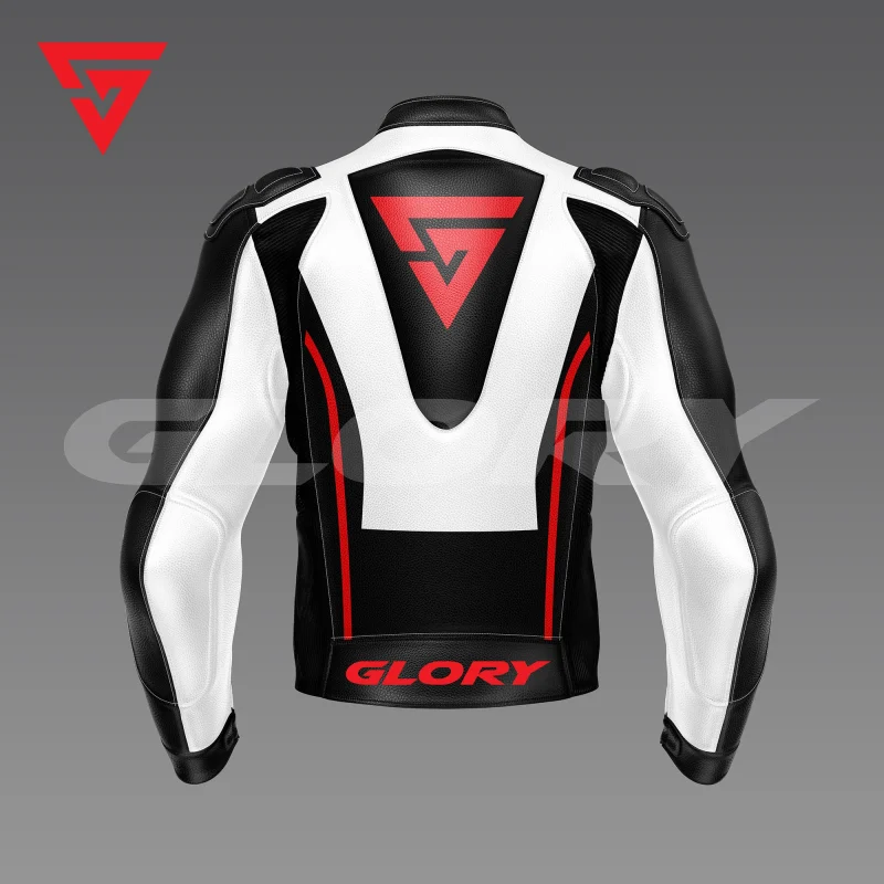 Glory Raptor X3 Motorbike Leather Jacket Back Glory Raptor X3 Motorbike Leather Jacket Back