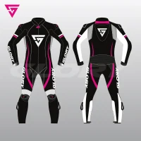 Glory Arriba Motorbike Suit Front & Back 2D