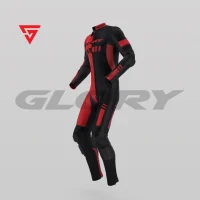 Glory Helix R3 Motorcycle Suit (Red/Black) Side 3D