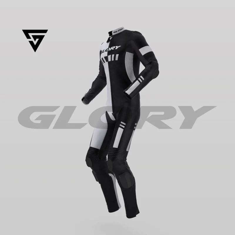 Glory Helix R3 Motorcycle Suit (White/Black) Side 3D Glory Helix R3 Motorcycle Suit (White/Black) Side 3D