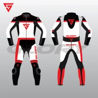 Glory Specter Motorcycle Race Suit Front & Back 2D