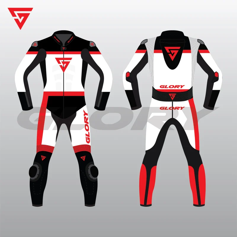 Glory Specter Motorcycle Race Suit Front & Back 2D Glory Specter Motorcycle Race Suit Front & Back 2D