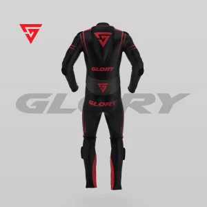 Glory Spider Leather Race Suit (Black/Red) Back 3D