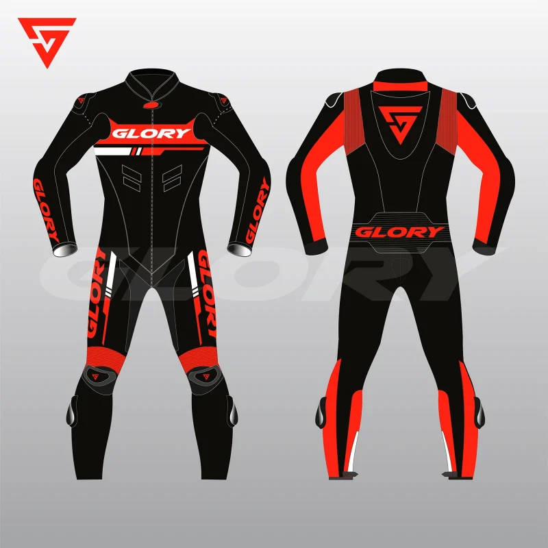 Glory Victor Motorbike Race Suit Front & Back 2D Glory Victor Motorbike Race Suit Front & Back 2D