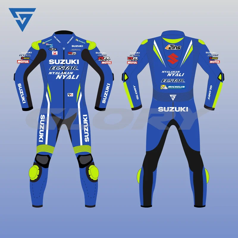 Alex Rins MotoGP 2018 Suit Team Suzuki Ecstar Image