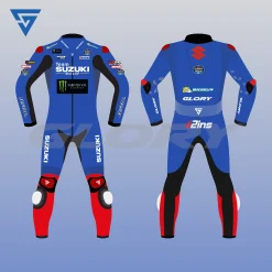 Alex Rins MotoGP 2022 Suit Team Suzuki Ecstar Image