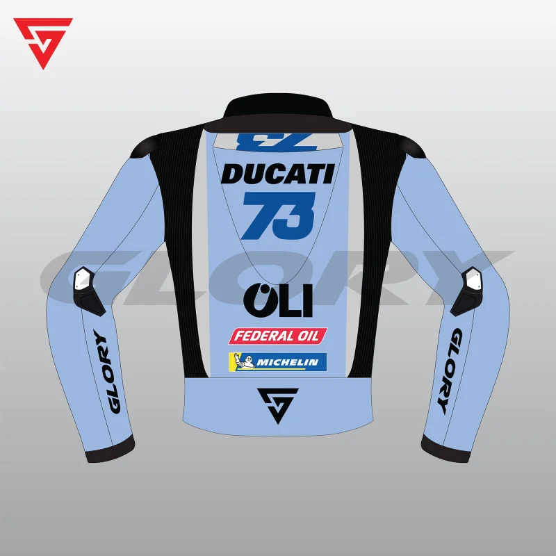 Alex Marquez MotoGP 2025 Jacket BK8 Gresini Racing MotoGP Ducati Image Two Alex Marquez MotoGP 2025 Jacket BK8 Gresini Racing MotoGP Ducati Image Two
