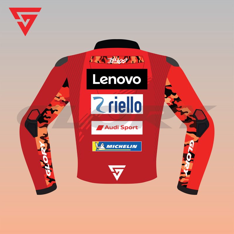 Francesco Bagnaia MotoGP 2025 Jacket Ducati Lenovo Team Image Two Francesco Bagnaia MotoGP 2025 Jacket Ducati Lenovo Team Image Two