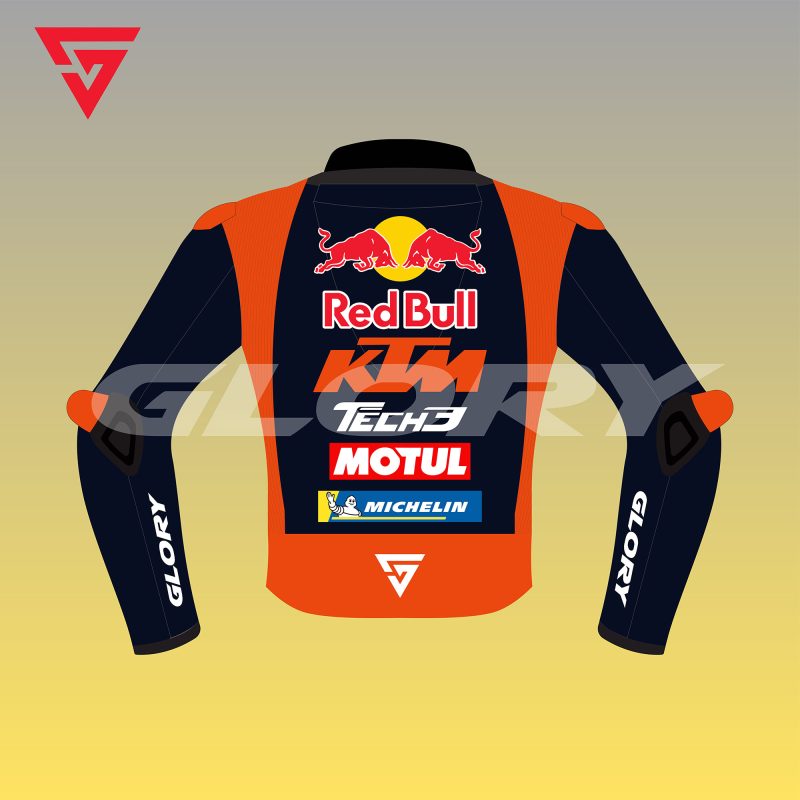 Enea Bastianini 2025 KTM Race Suit Enea Bastianini MotoGP 2025 Jacket Red Bull KTM Tech3 Image Two