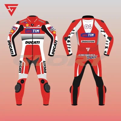 Andrea Dovizioso MotoGP 2015 Suit Ducati Team Image