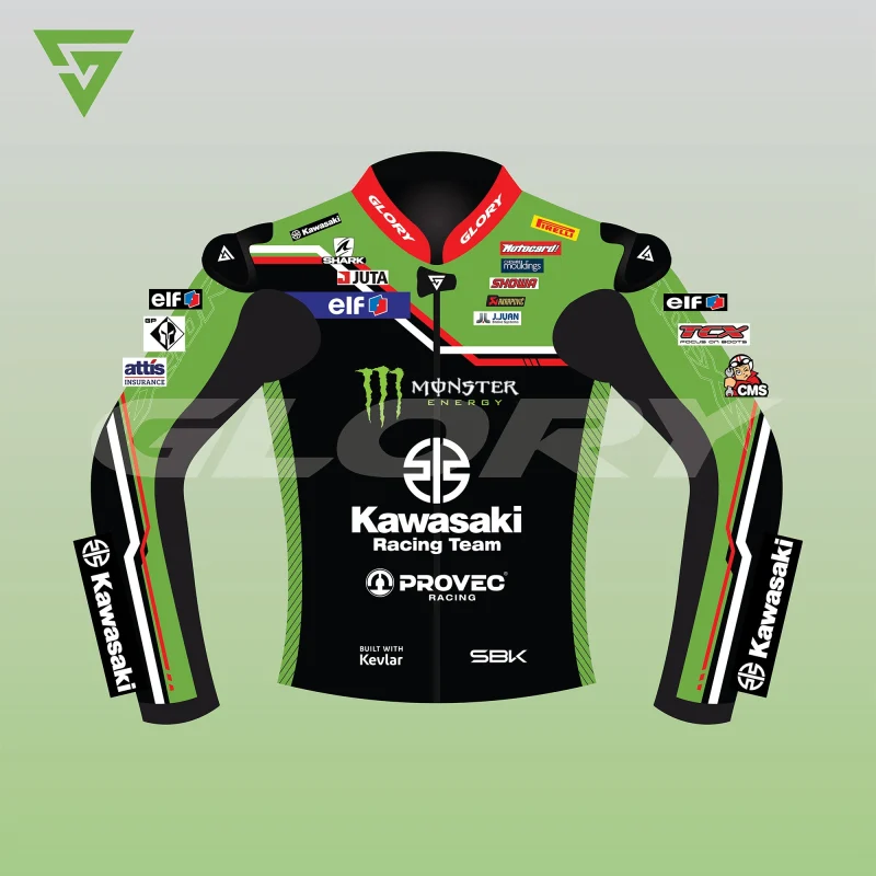 Alex Lowes WSBK 2023 Jacket Kawasaki Racing Team WorldSBK Image One
