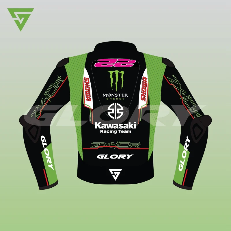 Alex Lowes WSBK 2023 Jacket Kawasaki Racing Team WorldSBK Image Two Alex Lowes WSBK 2023 Jacket Kawasaki Racing Team WorldSBK Image Two