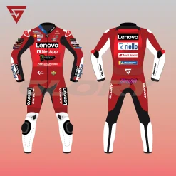 Enea Bastianini MotoGP 2024 Suit Ducati Lenovo Team Image