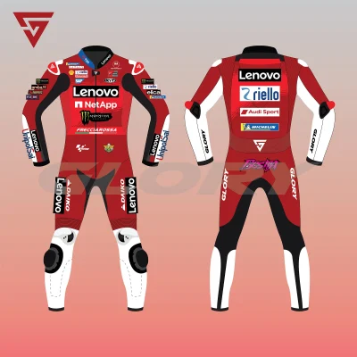 Enea Bastianini MotoGP 2024 Suit Ducati Lenovo Team Image