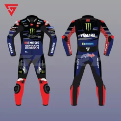 Fabio Quartararo MotoGP 2024 Suit Monster Energy Yamaha MotoGP Team Image