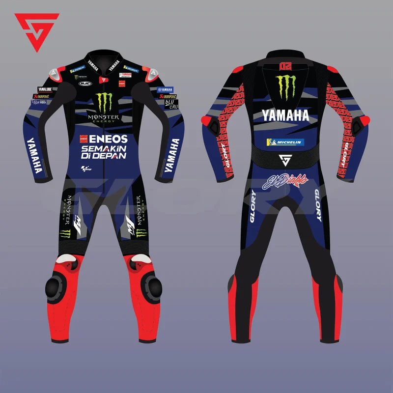 Fabio Quartararo MotoGP 2024 Suit Monster Energy Yamaha MotoGP Team Image