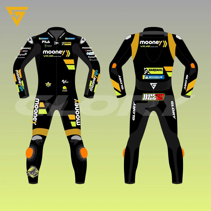 Marco Bezzecchi MotoGP 2023 Suit Mooney VR46 Racing Team Image