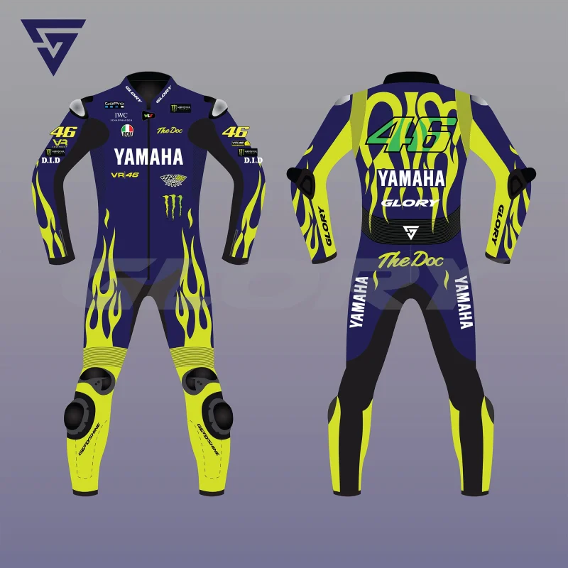 Valentino Rossi 2024 Suit Team Monster Energy