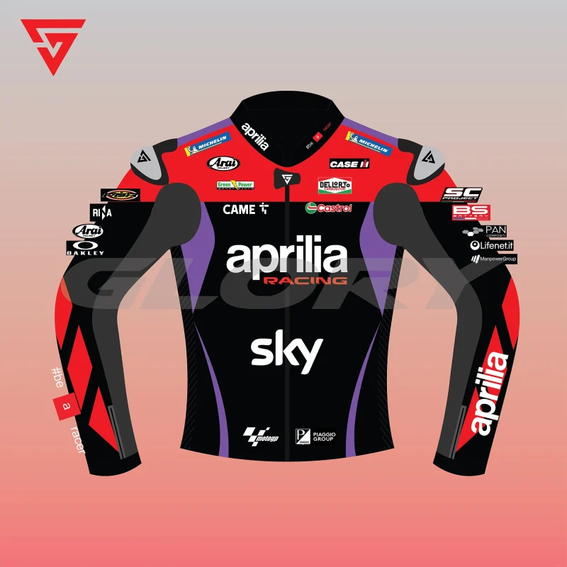 Maverick Vinales MotoGP 2024 Jacket Aprilia Racing Image One