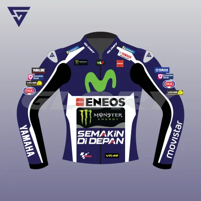 Valentino Rossi Leather 2016 Jacket Movistar Yamaha MotoGP Image One