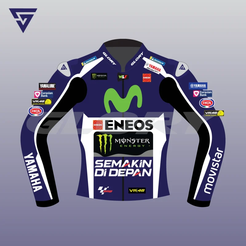 Valentino Rossi Leather 2016 Jacket Movistar Yamaha MotoGP Image One