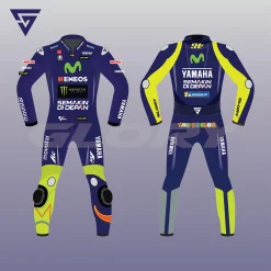 Valentino Rossi MotoGP 2017 Suit Movistar Yamaha MotoGP Image