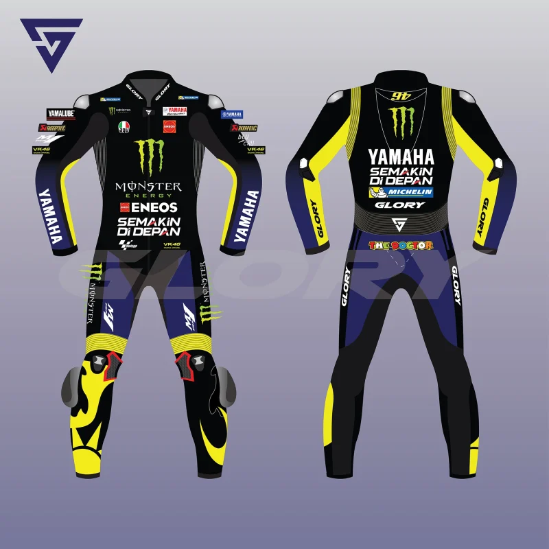 Valentino Rossi MotoGP 2019 Suit Monster Energy Yamaha MotoGP Image